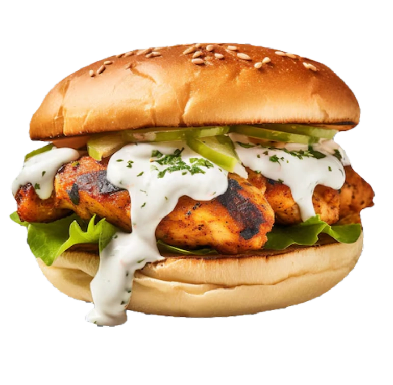 Spicy Chicken Tikka Burger
